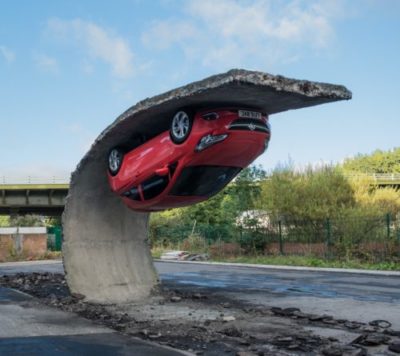 Alex Chinneck for Vauxhall - Pick yourself up and pull yourself together